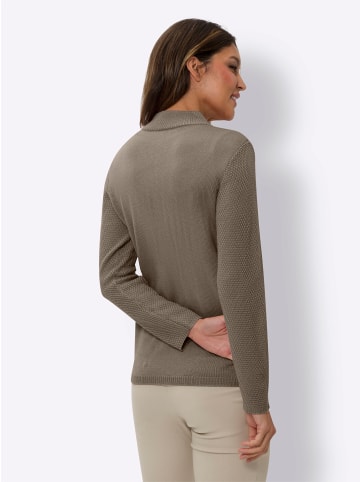 Strickjacke in taupe