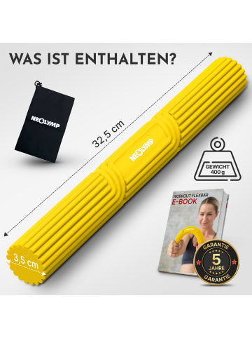 Handtrainer "FXB210" in Gelb, 32,6x3,5 cm, 3,2 kg