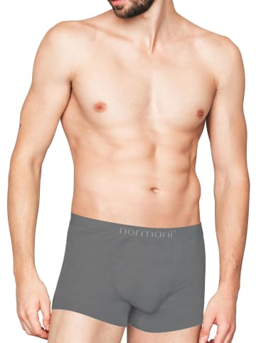 6 Stück Mikrofaser-Boxershorts für Herren aus Nylon in Grau