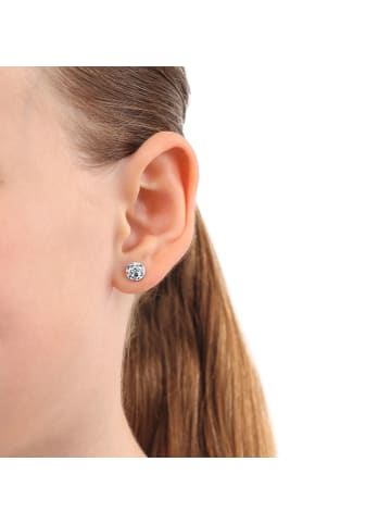 Ohrstecker Silber 925, rhodiniert in Blau