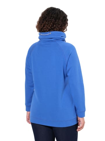 Sweatshirt in pfauenblau
