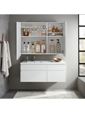 Badezimmerschrank Kailyn in Weiß - (B)16.5 x (H)60 x (T)80 cm