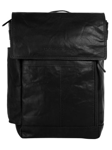 Rucksack echt Leder in schwarz