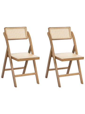 2er-Set Esszimmerstuhl MODANE in Braun/Beige