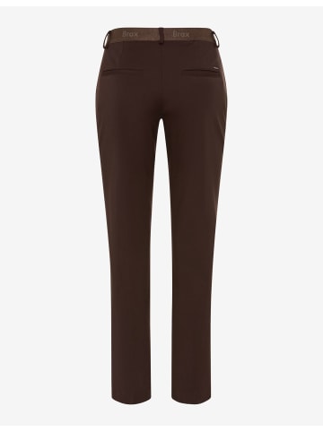 Chino mit konischer Silhouette und Bügelbruch in Brunette