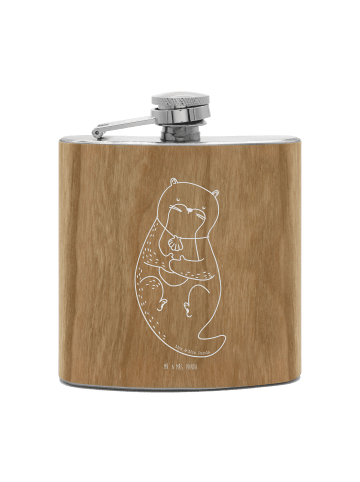 Feldflasche Otter Muschel ohne Spruch in Braun