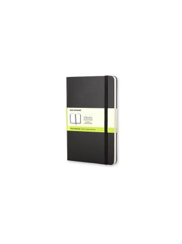 Notizbuch mit festem Einband, 70g-Papier Blanko "Classic" in Schwarz
