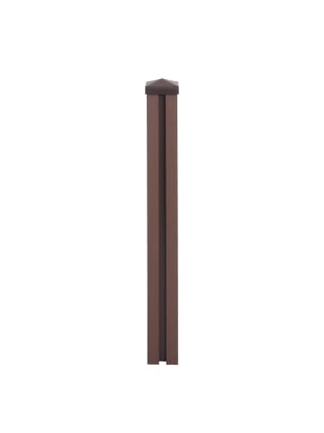 WPC-Pfosten Savoie für WPC-Zaun, 98cm, braun