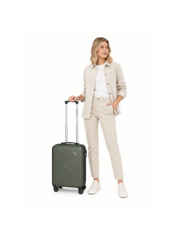 Paradise 2.0 4 Rollen Kabinentrolley S 55 cm mit Dehnfalte olive