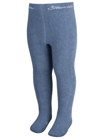 Strumpfhose uni in jeans melange