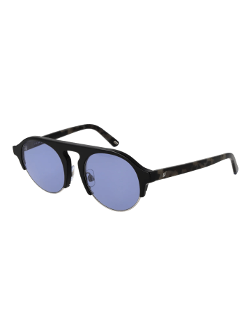 Unisex Sonnenbrille Rund Schwarz