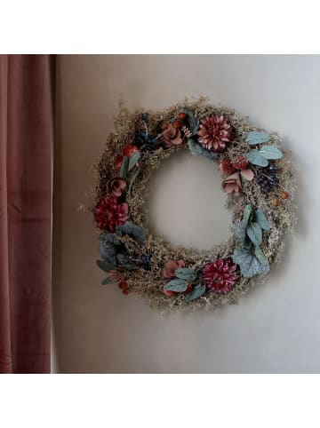 Fleur Blumenkranz mit Kiefer in taupe