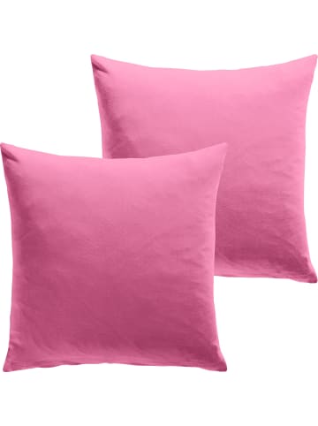 Single-Jersey Kuschelkissenbezug 2er-Pack San Francisco in rosa