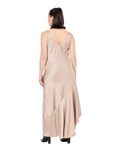 Midikleid in dunkles kitt