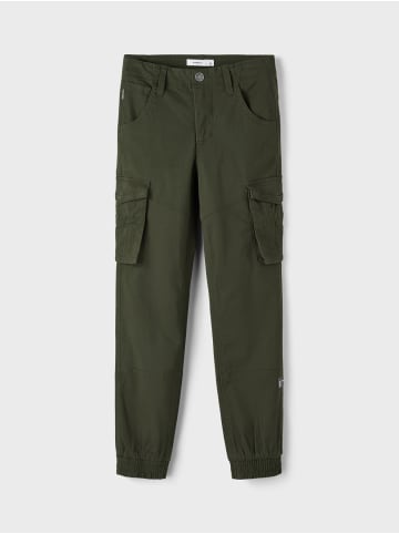 Cargo Hose für Jungen Jogger Chino Freizeithose NKMRYAN in Khaki