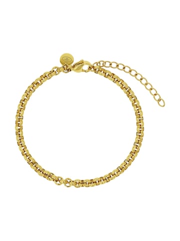 Armband Edelstahl, IP gold in gold