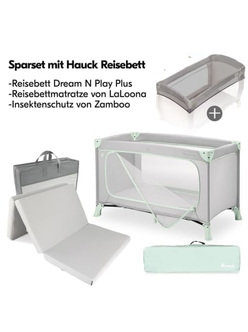 Reisebett Set Dream N Play Plus in green