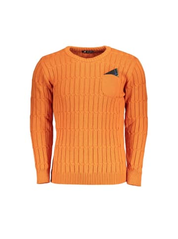 Orange Acryl Herren Pullover