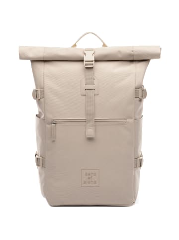 Rucksack XL RollTop Rucksack KANE erweiterbar| Laptop-Fach groß in beige
