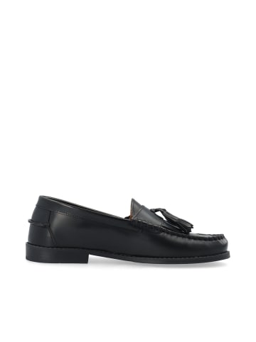 Lederhalbschuhe in Black1