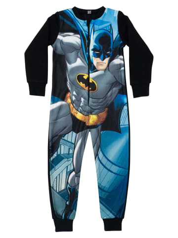 DC Comics Batman Jumpsuit Overall Pyjama Schlafanzug langarm in schwarz