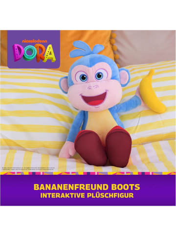 Dora Bananenfreund Boots 30 cm interaktive Plüschfigur 2 Lieder 9 Sätze 3+