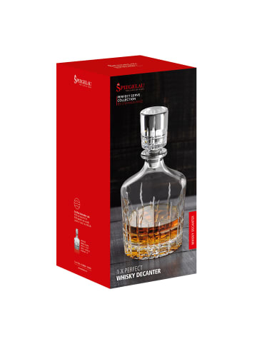 1 er-Set Perfect Whisky Dekanter in Transparent