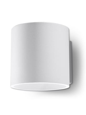 Wandleuchte RODA in Weiß aluminium Ø runde Lampe loft G9 LED NICE LAMPS
