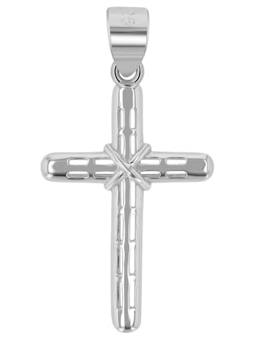 Unisex Anhänger – Kreuz Kreuzanhänger aus 925 Silber in silber