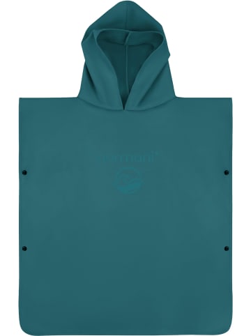 Kinder Badeponcho aus Mikrofaser Manati in Petrol