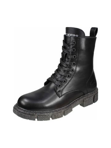 Schnürstiefeletten in Schwarz