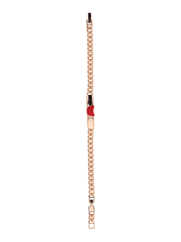 Women Bracelet in Rose Gold Red