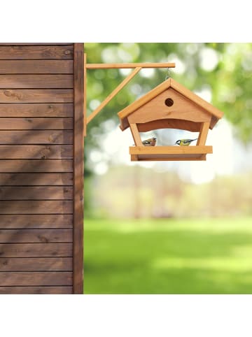 Vogelfutterhaus in Natur - (B)42,5 x (H)35 x (T)40,5 cm