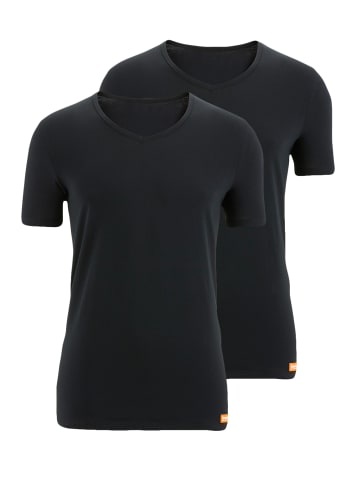 Unterhemd / Shirt Kurzarm WARM UP in Schwarz