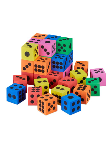 36er Set Flüsterwürfel in Bunt - (B)4 x (H)4 x (T)4 cm