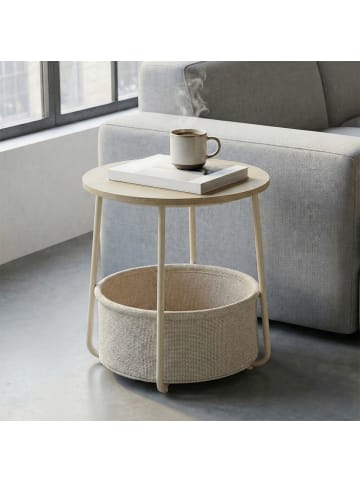 Beistelltisch Lilea in Naturbeige - (B)45 x (H)51 x (T)45 cm