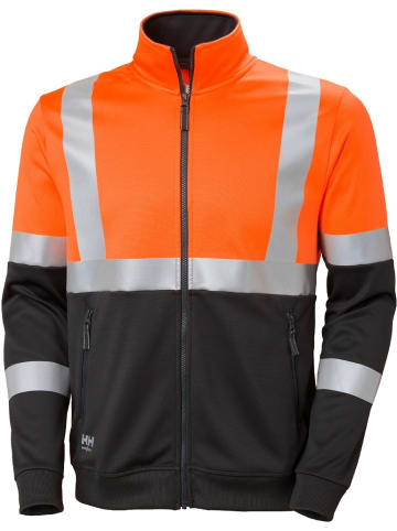 Pullover "Addvis Zip Sweatshirt Cl 1" in Orange