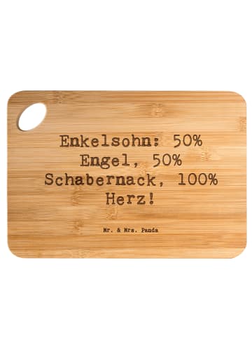 Schneidebrett Spruch Enkelsohn Herz mit Spruch in Braun