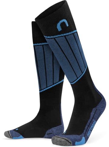 2 Paar Merino Kompressionskniestrümpfe Darwin in Blau
