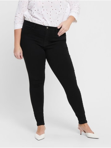 Curvy Skinny Jeans Plus Size Übergröße Stretch Denim CARSTORM in Schwarz