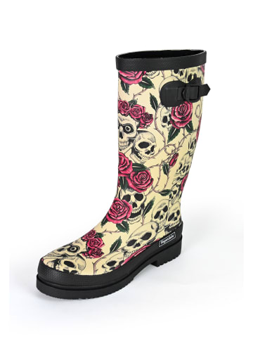 Gummistiefel Ghost Langschaft in beige gemustert