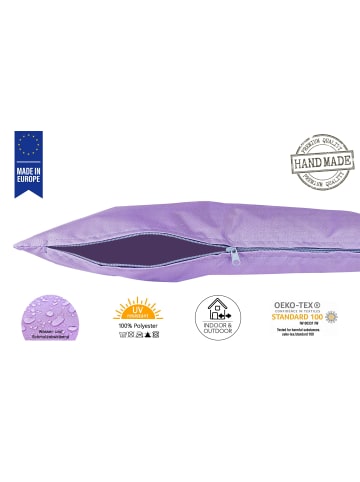 2er Set Outdoor Kissenhülle 60x60cm Uni in Flieder
