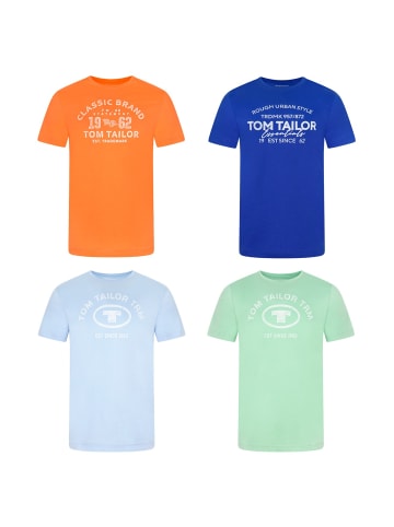 T-Shirt Tom Tailor 4er Pack in Mehrfarbig