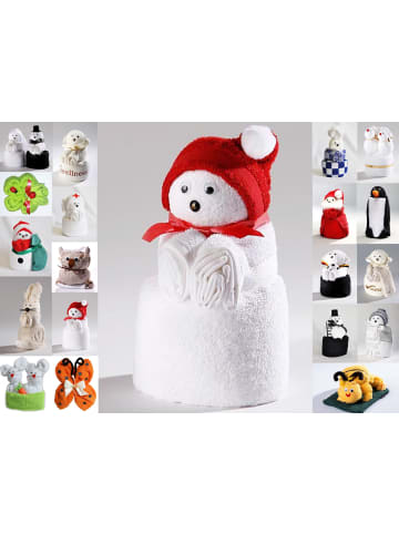Frottier Geschenk Set Handarbeit Origami Weihnachtsbär