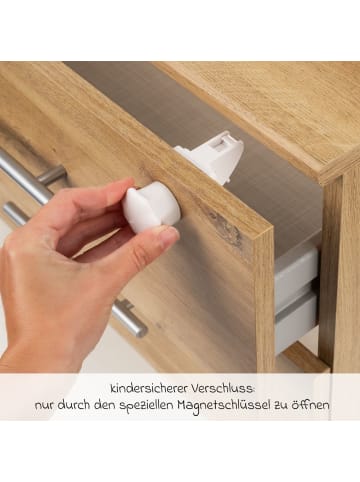8er Pack Magnetschloss schnelle und in weiss