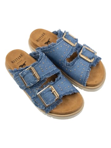 Pantolette in Blau