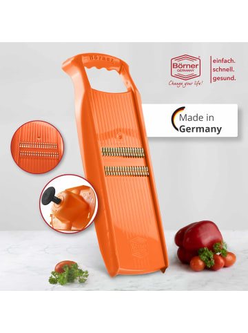 Gemüsehobel Roko PowerLine mit Fruchthalter in orange