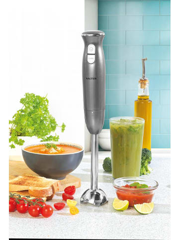 Stabmixer 400 W COSMOS, 2 Geschwindigkeiten in Silbern, 6,3 x 6,3 x 37,8 cm