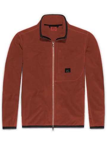 Fleecejacke/Fleecepullover in Braun