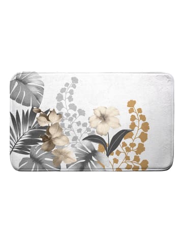 Badezimmermatte mit Blumenmuster, KELLY in Mehrfarben, 45 x 75 cm